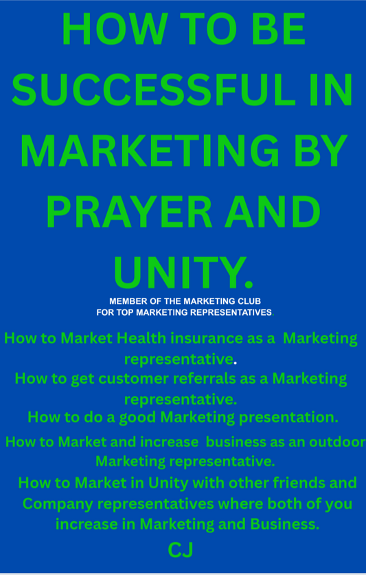 Marketing Ebook by Prayer and having Unity. Proven  (Step by step) STORE