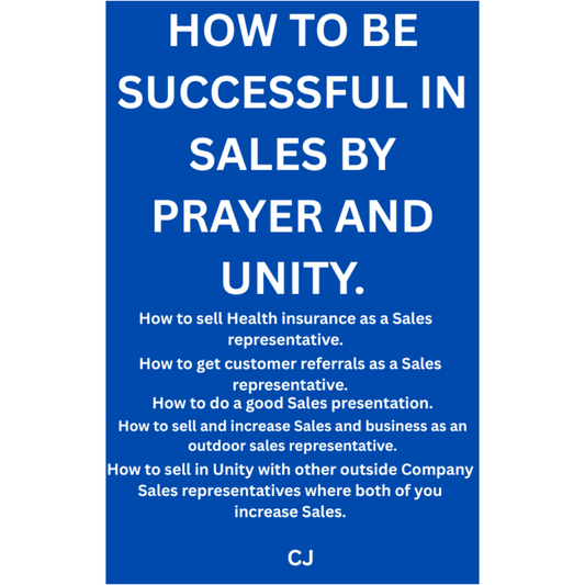 A Sales Ebook of Success by Prayer and Unity.
